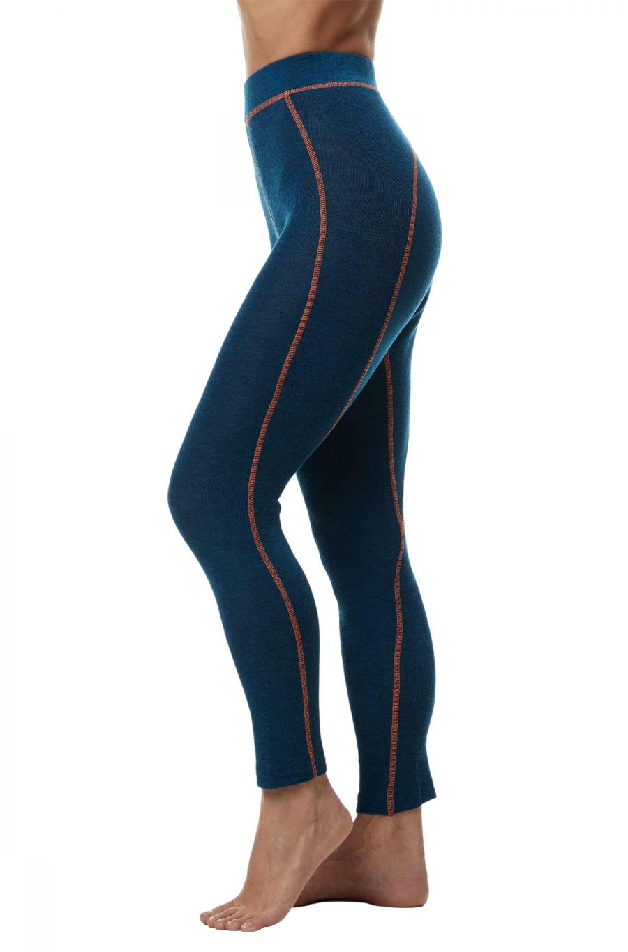 01313-2-petrol-orange-Thermo-Hose-St-Moritz-Damen-Herren-blau-thermo-regulierend-leicht-kein-kratzen-Alpaca-warm-winter Damen Royal Alpaka Leggings ST. MORITZ Thermowäsche petrol