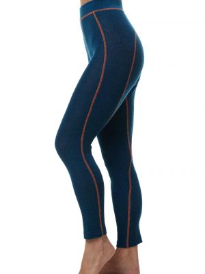 01313-2-petrol-orange-Thermo-Hose-St-Moritz-Damen-Herren-blau-thermo-regulierend-leicht-kein-kratzen-Alpaca-warm-winter Damen Royal Alpaka Leggings ST. MORITZ Thermowäsche petrol