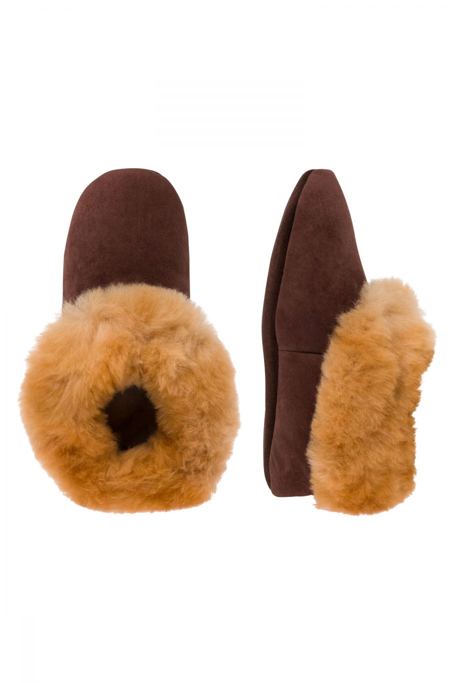 Alpaka Fellpantoffeln