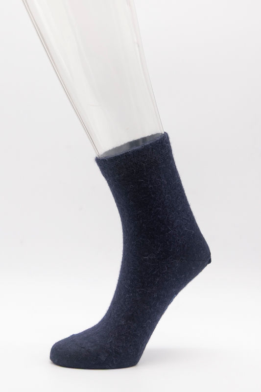 Alpaka Luxus Soft Socken blau