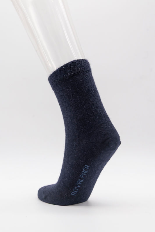 Alpaka Luxus Soft Socken blau