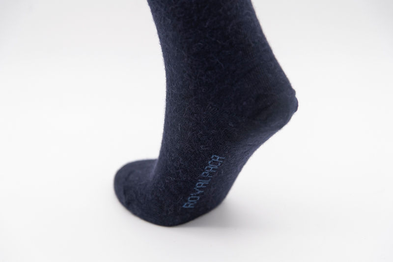 Alpaka Luxus Soft Socken blau