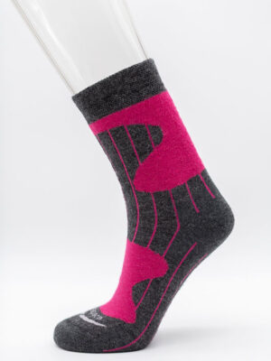 Trekking / Outdoor Socken 70% Baby Alpaka pink