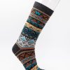 produkte4.0(c)dieSonne-09 Alpaka Socken "INKA" blau-aprikose