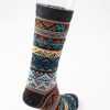 produkte4.0(c)dieSonne-11 Alpaka Socken "INKA" blau-aprikose